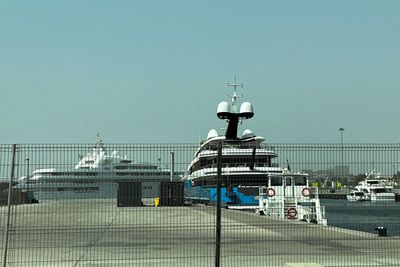 Sanctioned Russian's superyacht docked in Dubai