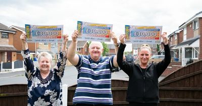 Nineteen neighbours celebrate ‘life-changing’ lottery wins in Greater Manchester village