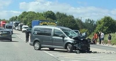 Crash near Severn Beach leaves motorcyclist with 'life-changing injuries' in hospital