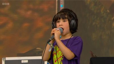 Neil Finn’s grandson ‘steals show’ after joining Crowded House Glastonbury set