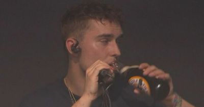 Sam Fender drinks Newcastle Brown Ale on stage at Glastonbury as fans brand him a legend