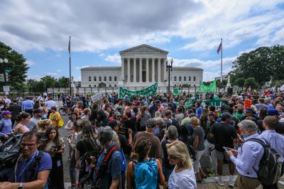 What people said outside the Supreme Court after Roe v. Wade was overturned