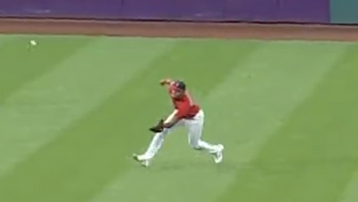 Guardians’ Oscar González made unbelievable shoestring catch, throw to home in play of the year contender