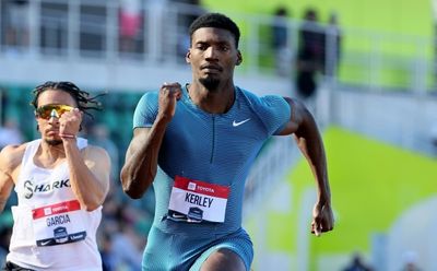Kerley throws down World Championship challenge in 100m win at US trials
