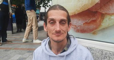 Man's 'soul destroying' life begging for food outside Greggs after wife's tragic death