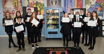 New chapter as Coatbridge school installs book vending machine