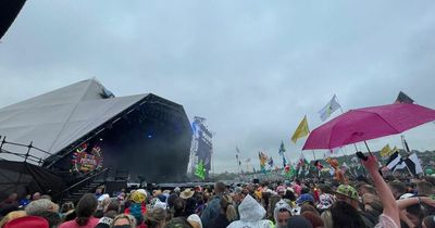 Glastonbury Festival 2022: 'Mad' burst of rain as the party gets into full swing