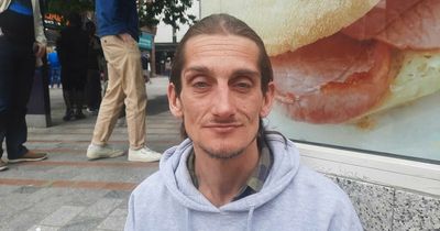 Man begging outside Greggs shares how wife's death led to 'soul destroying' spiral