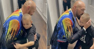 Tyson Fury shares prayer with seven-year-old River Rhodes to support cancer battlef