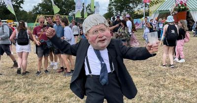 Glastonbury Festival: Fake Boris Johnson and Prince Charles delight crowds