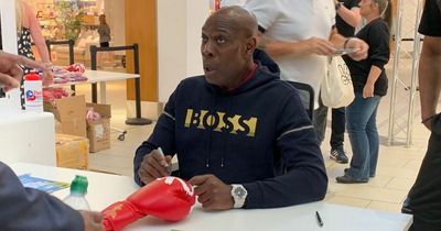 Frank Bruno appears at Nottingham's Victoria Centre in 'best day ever' for shoppers