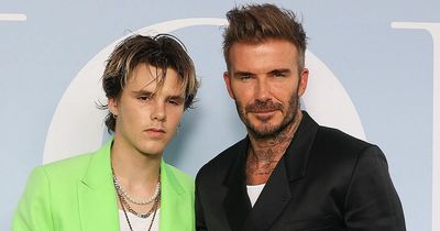 Cruz Beckham, 17, is dad David's doppelganger at fashion show in Paris