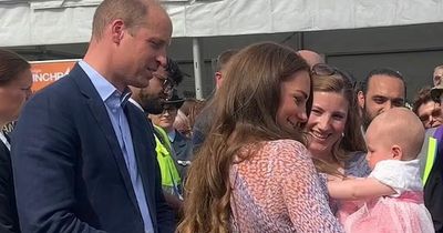Kate confesses she is broody as she holds mum's daughter and tells her 'I love babies'