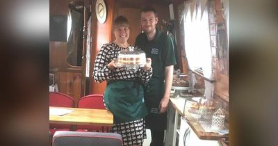 Nurse quit her job to run narrowboat café with her son