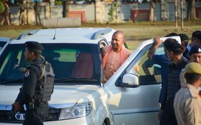 Adityanath's helicopter emergency landed in Varanasi after hitting bird