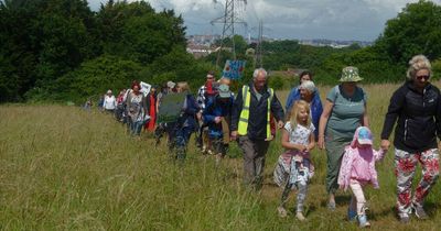 March to save the Meadows in Brislington that the Mayor said wouldn't be built on