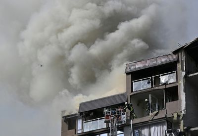 Russia strikes Kyiv residential building ahead of G7 summit