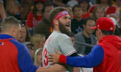 MLB fans loved Bryce Harper’s classy reaction after being hit by a pitch that broke his thumb