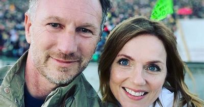 Geri Horner and husband Christian fly into Glastonbury for extravagant 'date night'