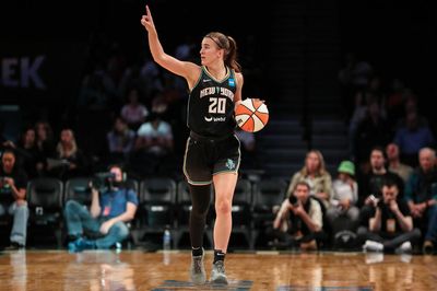 Watch: Liberty’s Sabrina Ionescu hits Steph Curry’s ‘night night’ celebration vs. Dream