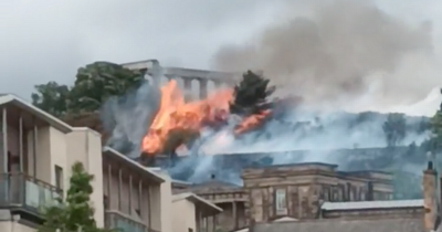 Edinburgh fire Calton Hill: Fire crews race to massive city centre blaze