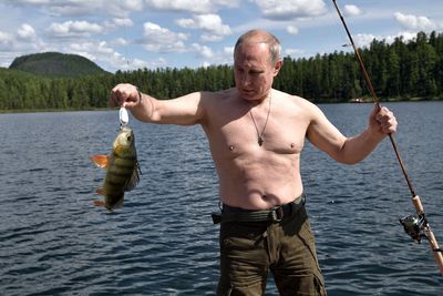 Leaders at G7 mock bare-chested horseback rider Putin