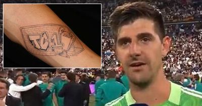 Thibaut Courtois gets new tattoo to celebrate Champions League triumph against Liverpool