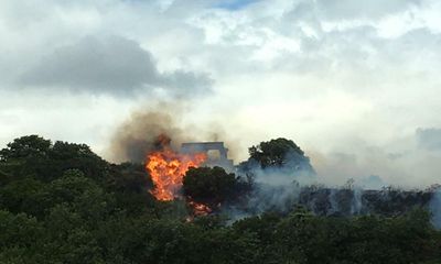 Firefighters tackle blaze on Edinburgh’s Calton Hill