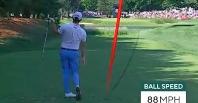 Patrick Cantlay hit an unbelievably bad shot on a par 3 and golf fans had jokes