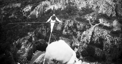 The daredevil who walked blindfolded over Cheddar Gorge on a greasy tightrope