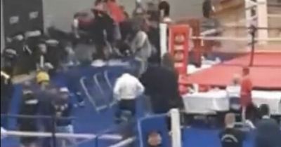 Boxing fans storm ring as Glasgow event cancelled after reports of man with gun