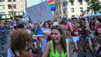 In photos: Abortion ruling drives outrage at Pride events across U.S.