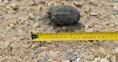 Woman finds grenade in fireplace while renovating flat