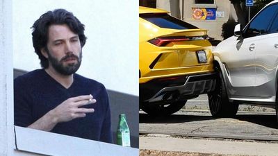 Ben Affleck’s 10 Y.O. Kid Reversed A Lamborghini Into A BMW The Whole Thing Was Caught On Vid