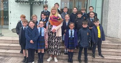 Lanarkshire primary school celebrates retiral of long-standing staff member