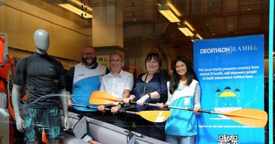 Kayak in Paisley shop window is promoting good mental health thanks to new partnership