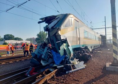 Czech bullet train collides with engine, 1 dead, 5 injured