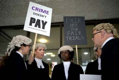 Why are criminal barristers going on strike and what is their dispute about?