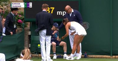 Wimbledon match halted as British star rushes to unwell ball boy and feeds him Percy Pigs