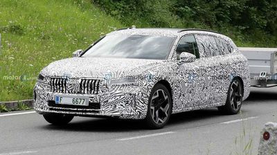 2023 Skoda Superb Spied With Production Body Looking Like Large Octavia