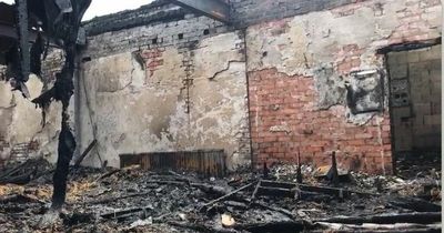 Warehouse decimated after being ravaged by huge blaze
