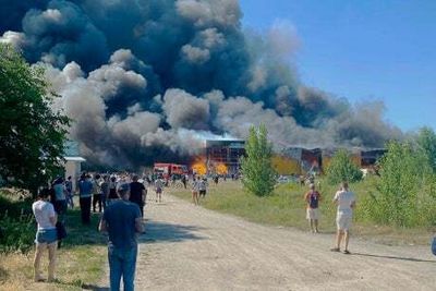 Attack on Ukrainian supermarket an ‘act of terrorism’ by Vladimir Putin’s military, says UK