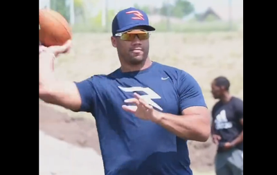 Check out highlights from Russell Wilson’s passing camp in Denver