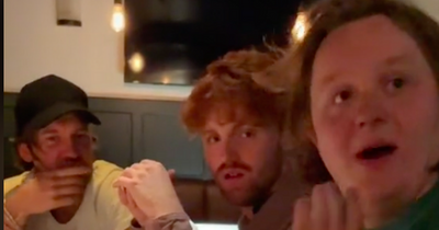 Lewis Capaldi surprised with 'mega pint' of Guinness by Belfast bar staff