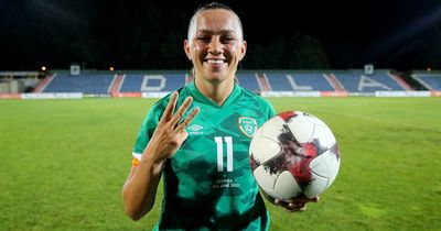 Fans hail 'best footballer on the planet' Katie McCabe after stunning hat-trick in 9-nil win over Georgia