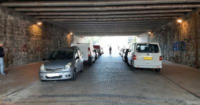 Cardiff council to install heavier bollards after earlier attempt to prevent parking in railway underpass fails