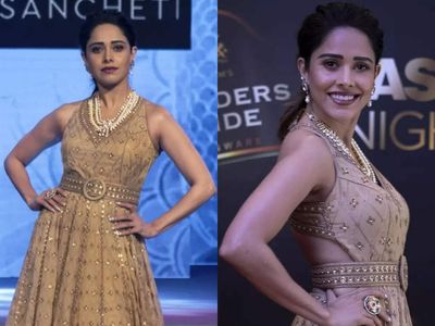 Nushrratt Bharuccha graces the ramp for Shruti Sancheti