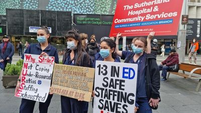 Healthcare workers threaten more industrial action after turning down 3pc pay rise offer