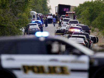 More than 40 migrants are found dead in the back of a tractor-trailer in South Texas