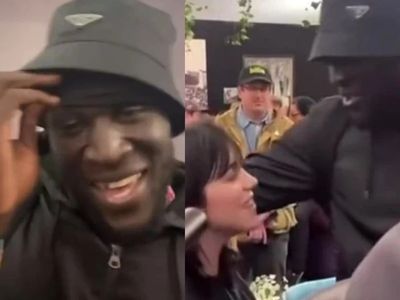 Stormzy spotted at Glastonbury hugging Billie Eilish and dancing to Kendrick Lamar